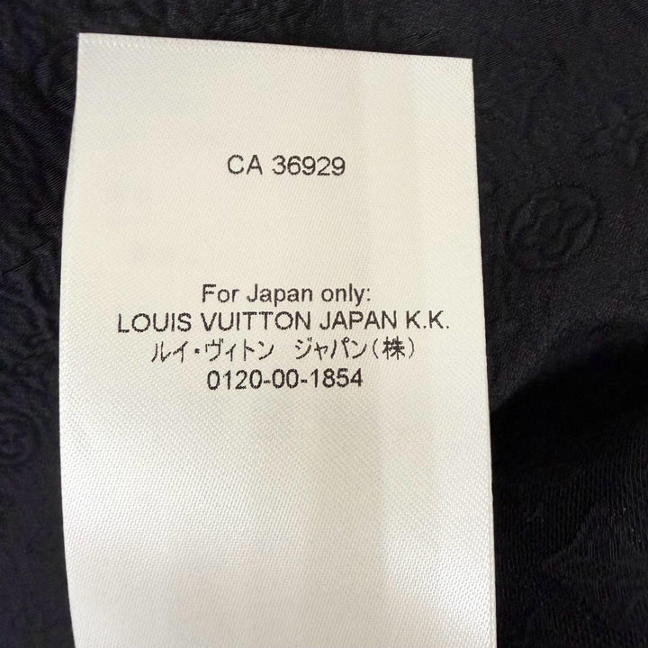 Excellent LOUIS VUITTON Short sleeve shirt Mini Monogram Open Collar black