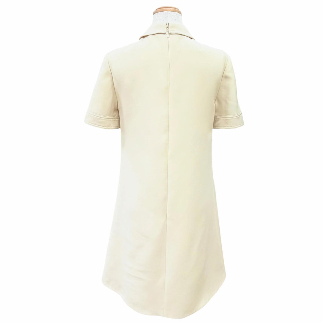 Great GUCCI one piece GG logo buttons, GG logo chain, shirt beige IT 36 661672