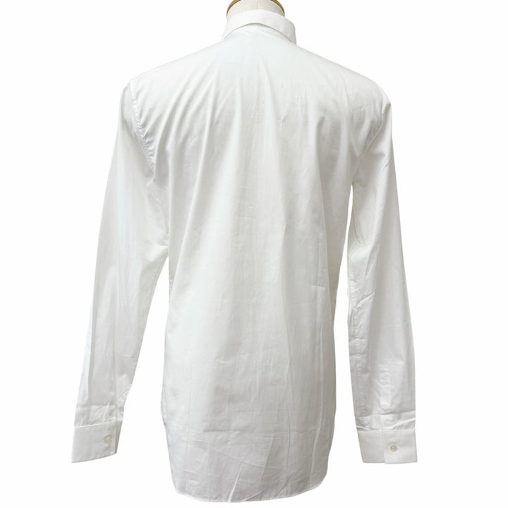 Excellent DIOR Long sleeve shirt CD ICON Logo Embroidery white cotton mens 37
