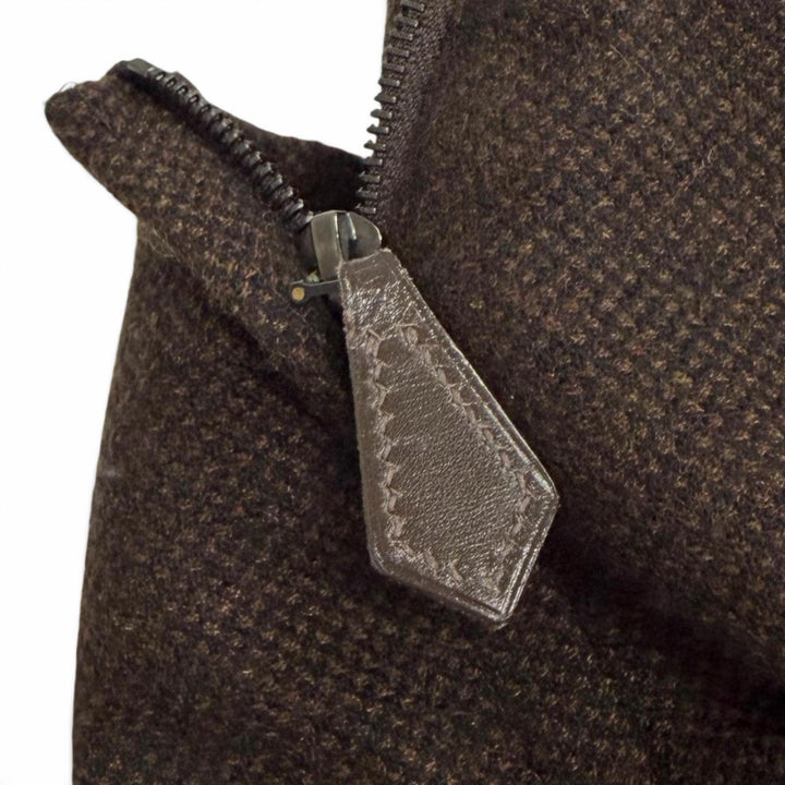 Excellent HERMES Tight Skirt Margiela period Dark brown cashmere Women FR 40