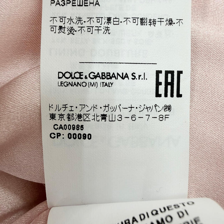 Excellent DOLCE&GABBANA leather jacket ZIP UP pink Sheep leather IT 36 F9F13L