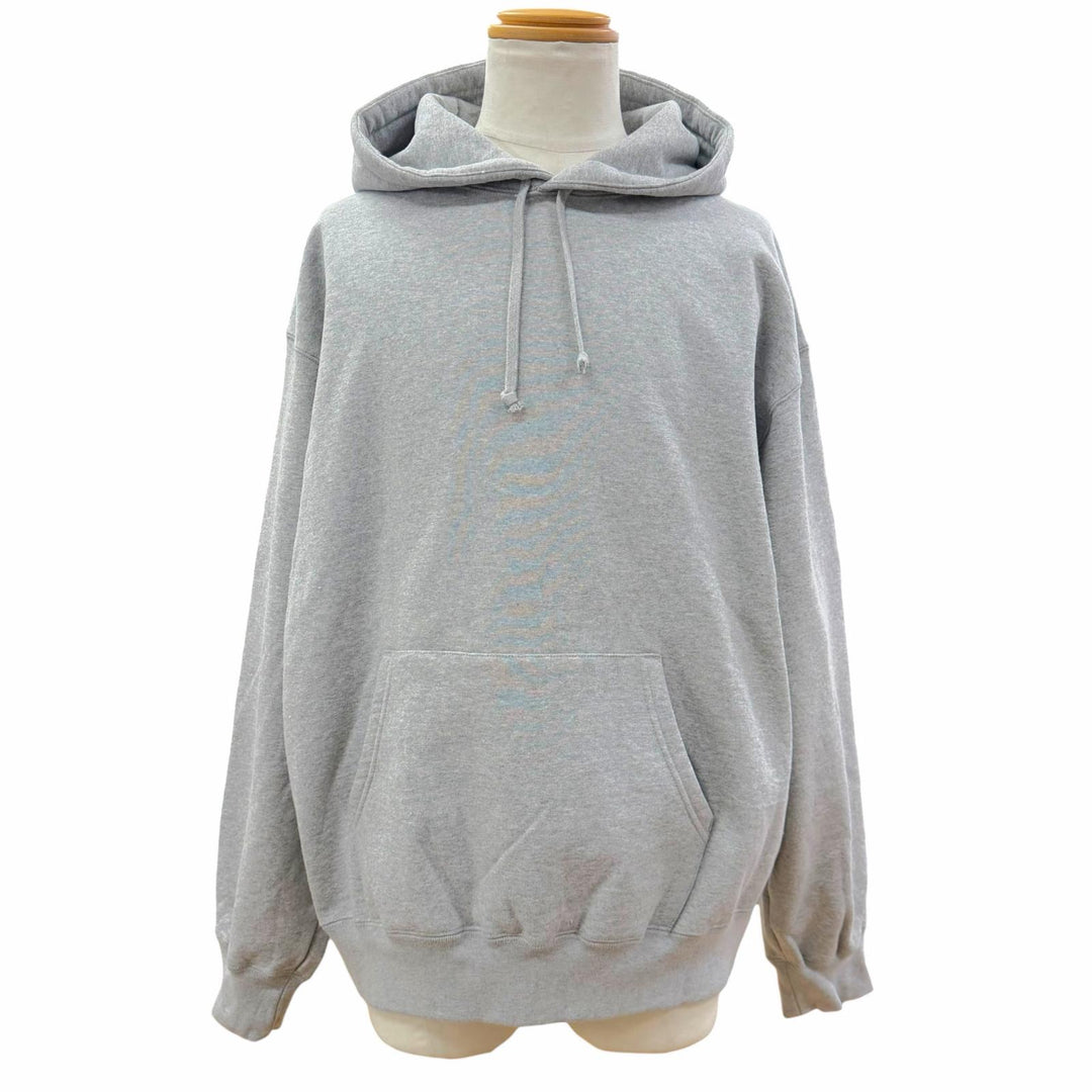 Excellent Supreme hoodie Satin Applique Hooded Sweatshirt Back logo pullover L