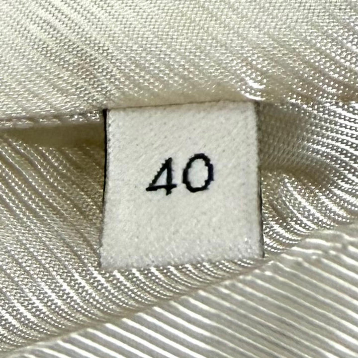 Pristine GUCCI Jacket Block check ribbon tweed short sleeve cotton IT 40 652261