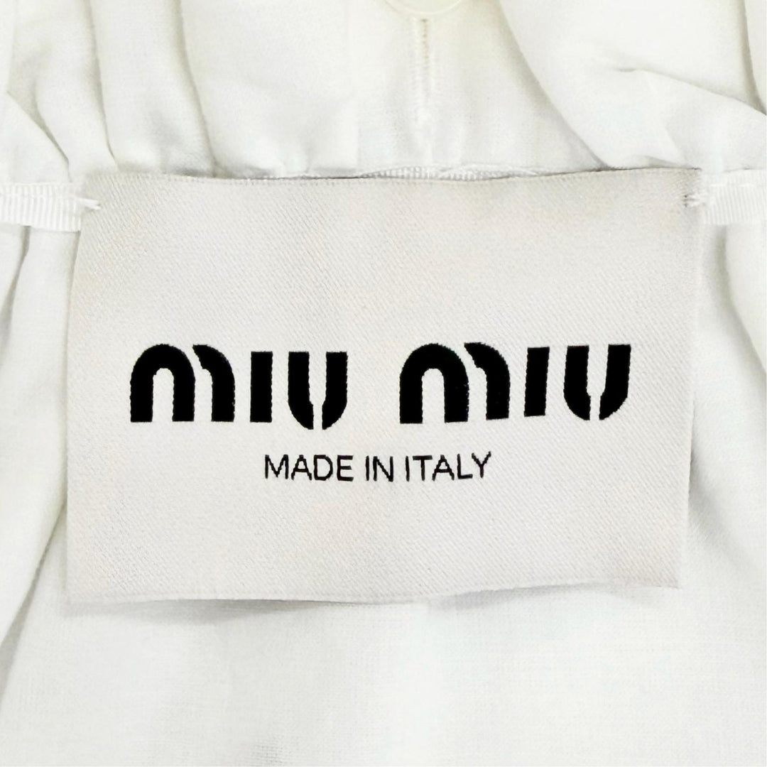 Excellent MIUMIU Flower bead embroidered sleeveless dress, IT 38 MF5769