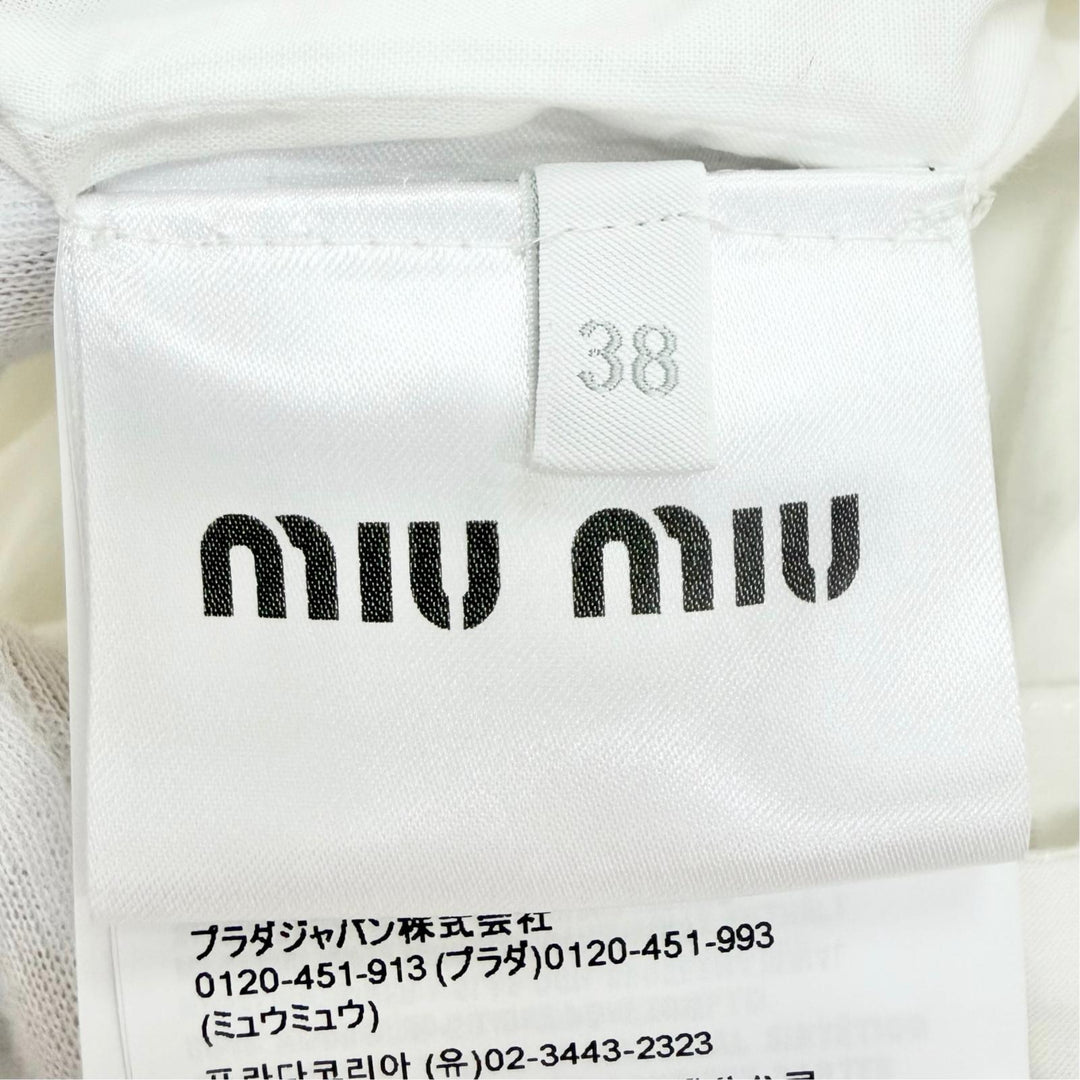 Excellent MIUMIU Flower bead embroidered sleeveless dress, IT 38 MF5769