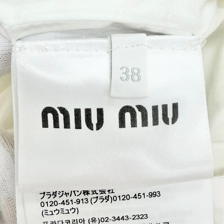 Excellent MIUMIU Flower bead embroidered sleeveless dress, IT 38 MF5769