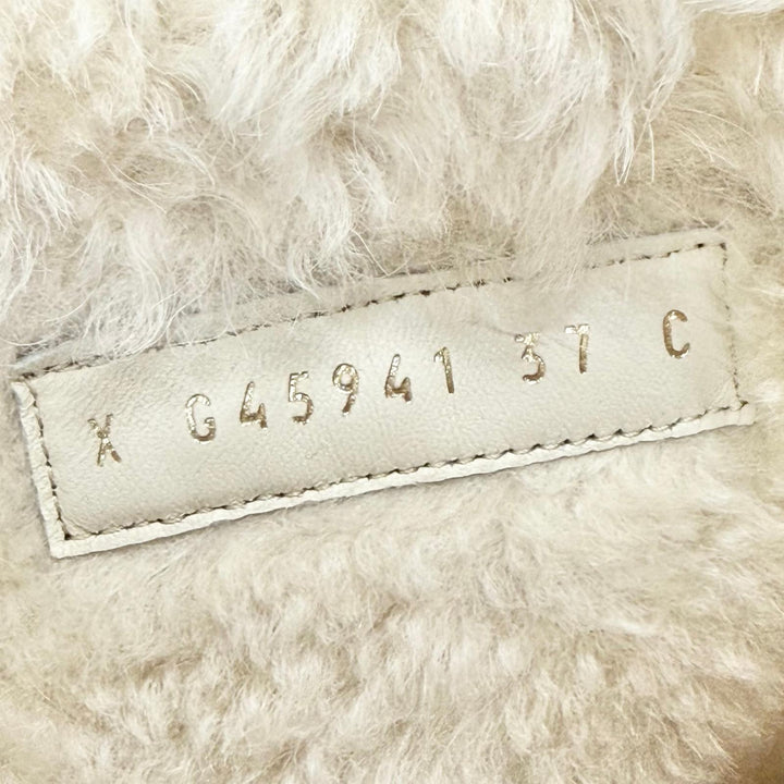 Pristine CHANEL short boots COCO Mark Back Zip Sheepskin Ankle Boots 37 G45941
