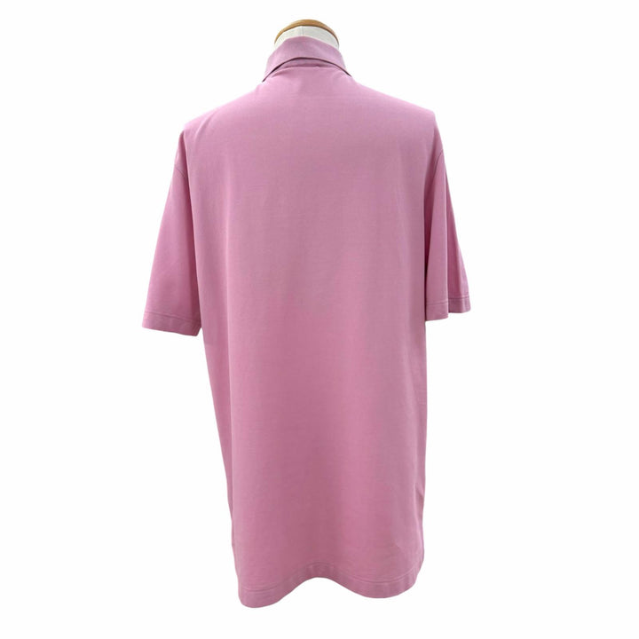 Excellent HERMES Short sleeve polo shirt H logo embroidery, chest pocket, XL