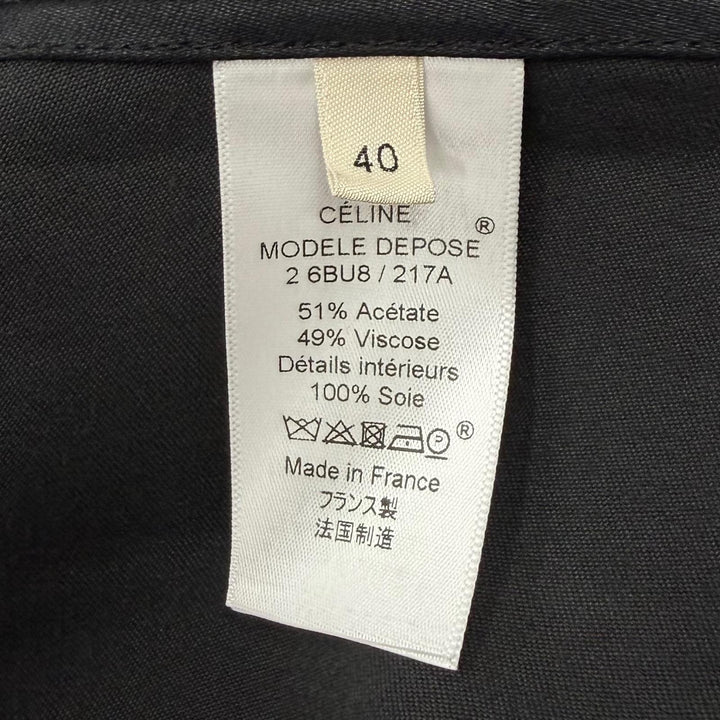 Pristine CELINE one piece black acetate Women FR 40 2 6BU8/217A