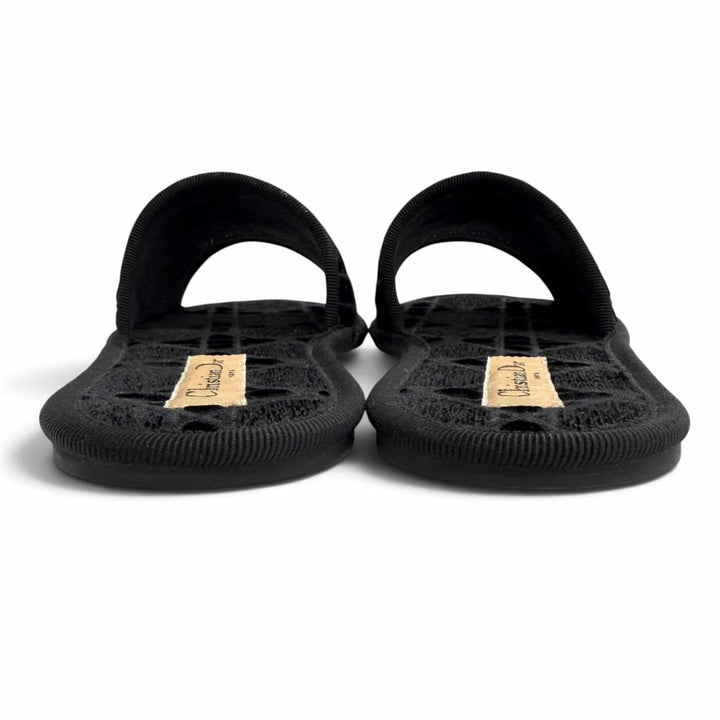 Excellent Christian Dior DIOR CHEZ MOI Cannage stitch design room shoes 35