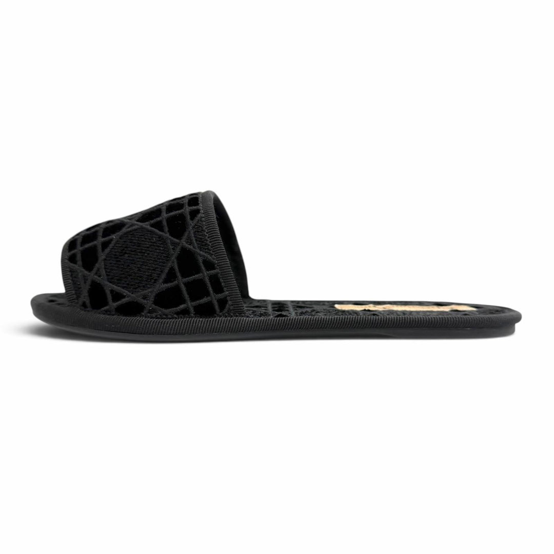 Excellent Christian Dior DIOR CHEZ MOI Cannage stitch design room shoes 35