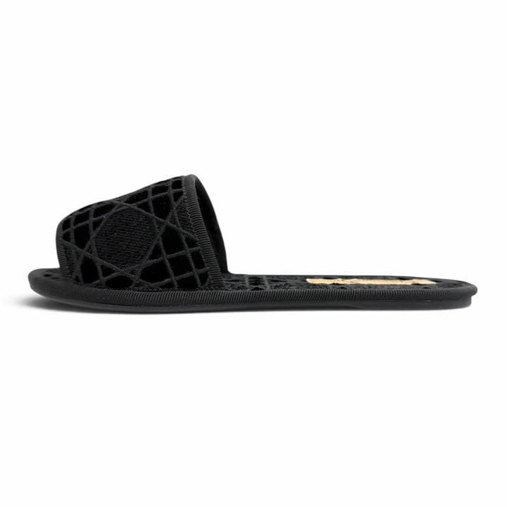 Excellent Christian Dior DIOR CHEZ MOI Cannage stitch design room shoes 35