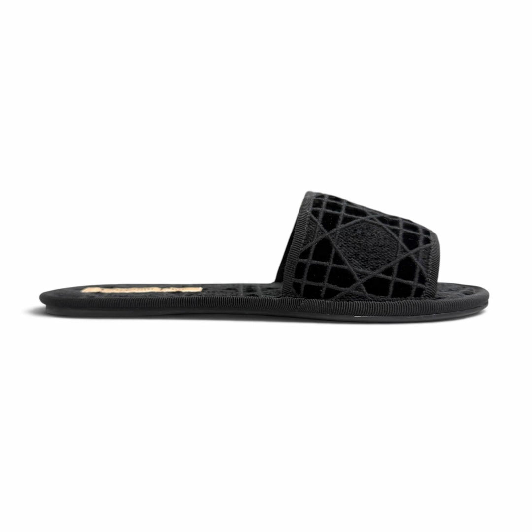 Excellent Christian Dior DIOR CHEZ MOI Cannage stitch design room shoes 35