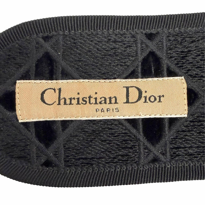 Excellent Christian Dior DIOR CHEZ MOI Cannage stitch design room shoes 35