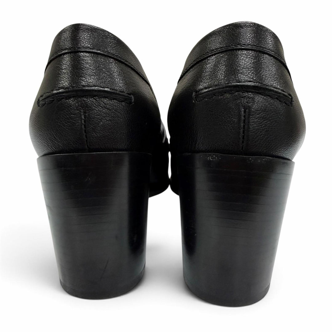 Great HERMES pumps Dauphine 70 moccasins Constance black leather Women H231041Z