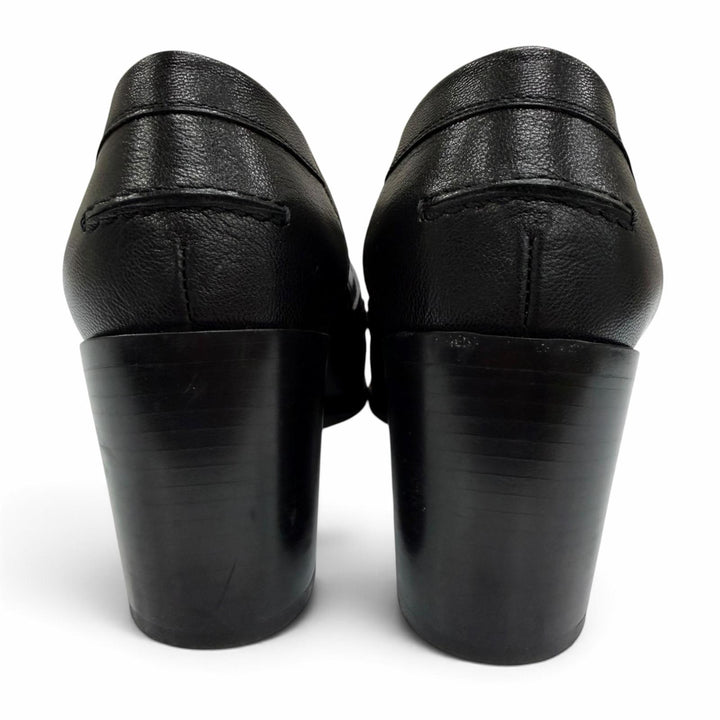 Great HERMES pumps Dauphine 70 moccasins Constance black leather Women H231041Z