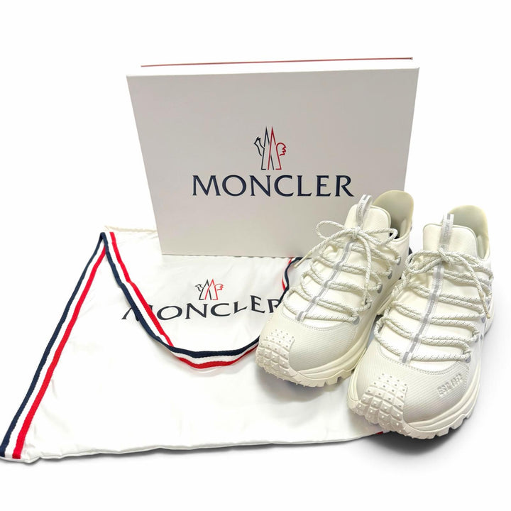 Pristine MONCLER Low cut sneakers Trailgrip Lite2 Lace up white fabric mens 43