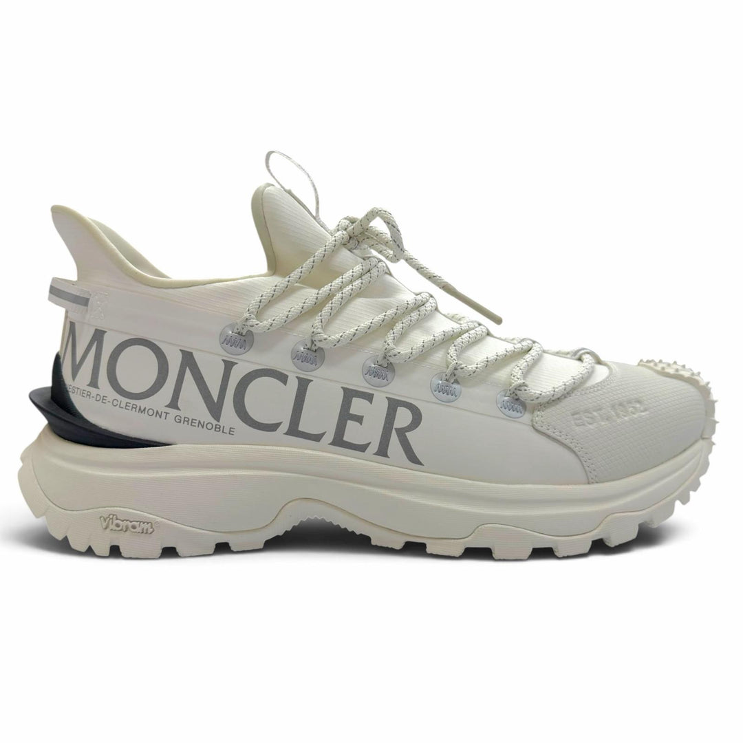 Pristine MONCLER Low cut sneakers Trailgrip Lite2 Lace up white fabric mens 43