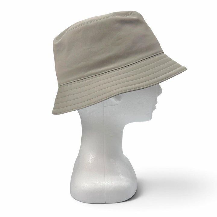 Great HERMES hat Fred H. Circle Hat bucket Light khaki cotton mens IT 58