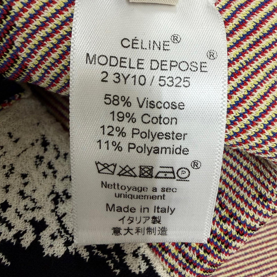 Pristine CELINE one piece Phoebe period sleeveless multicolor S 2 3Y10/5325