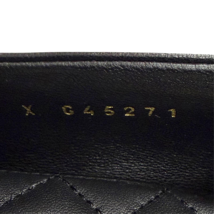 Pristine CHANEL Leather shoes COCO Mark Opera shoes black Women 37 G45271
