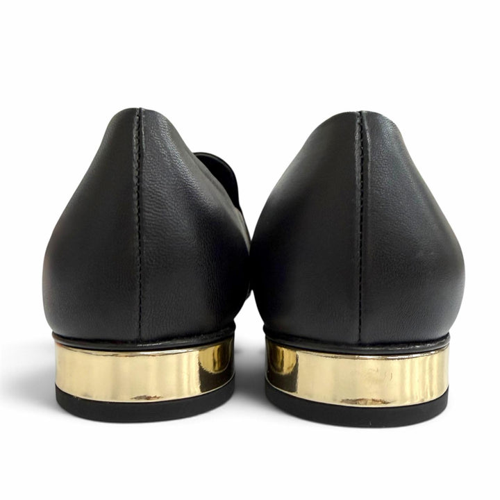 Pristine CHANEL Leather shoes COCO Mark Opera shoes black Women 37 G45271