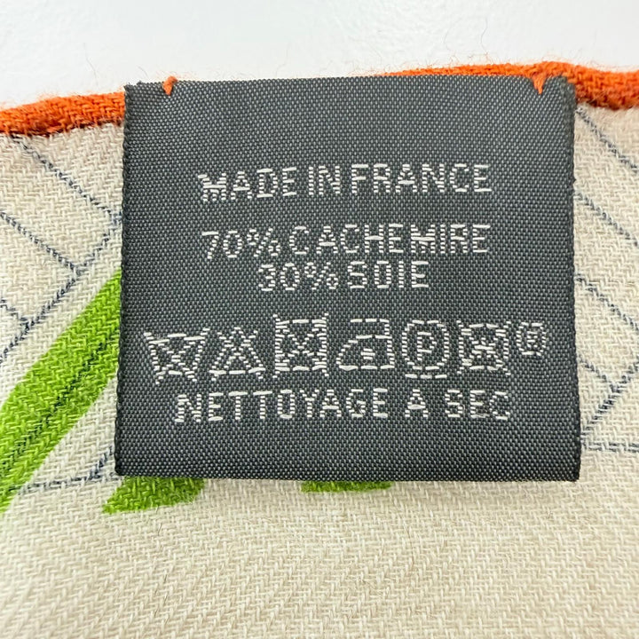 Excellent HERMES Stall Colliers de Chiens Imprimeur Fou format shawl cashmere