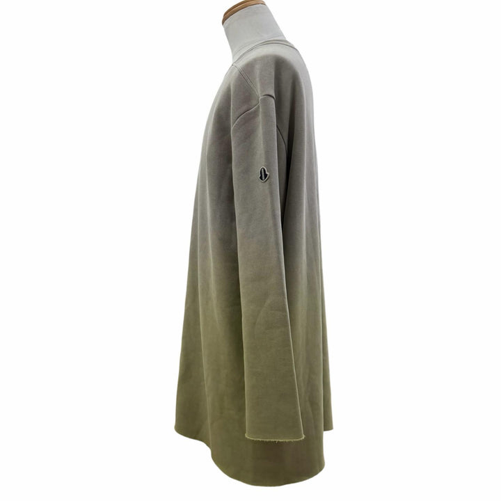 Excellent MONCLER RICK OWENS sweat SUBHUMAN Crew neck gradient pullover khaki L