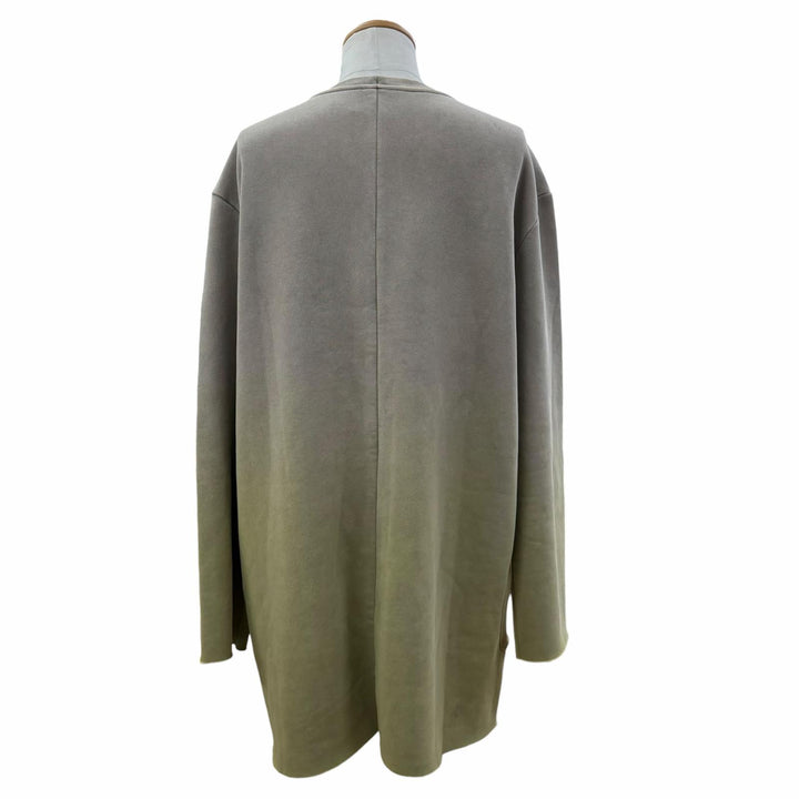 Excellent MONCLER RICK OWENS sweat SUBHUMAN Crew neck gradient pullover khaki L