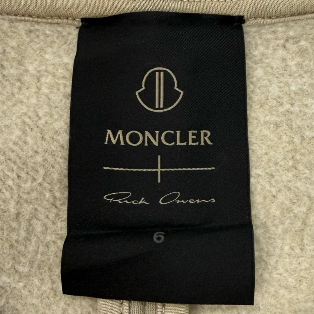 Excellent MONCLER RICK OWENS sweat SUBHUMAN Crew neck gradient pullover khaki L
