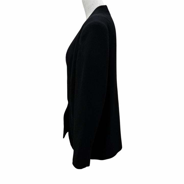 Great Jean Paul Gaultier FEMME collarless jacket Single jacket black wool 11
