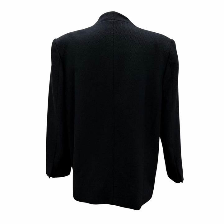 Great Jean Paul Gaultier FEMME collarless jacket Single jacket black wool 11
