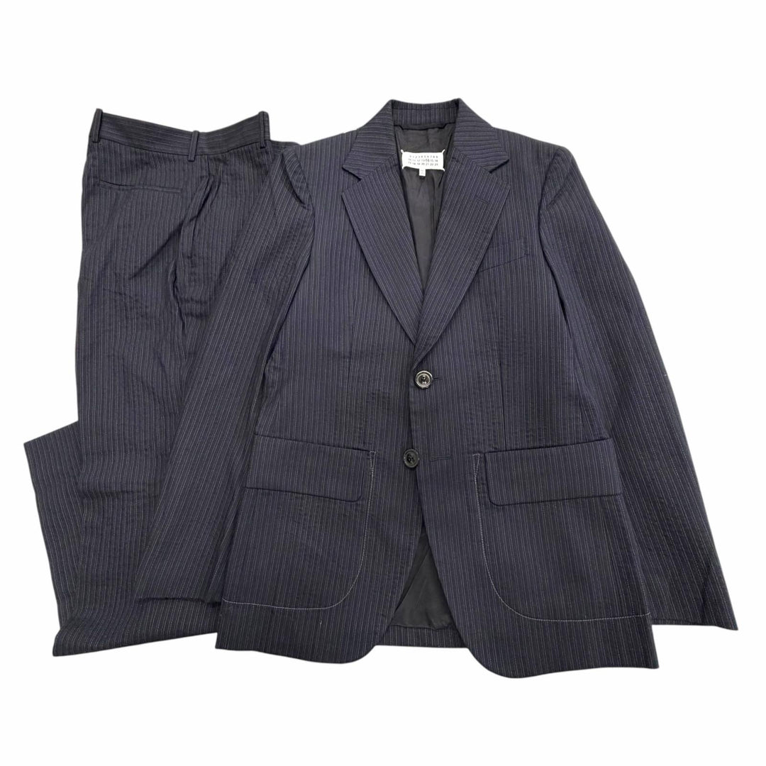 Excellent Maison Margiela 14 two-piece set Striped single suit IT 46 S50FT0107