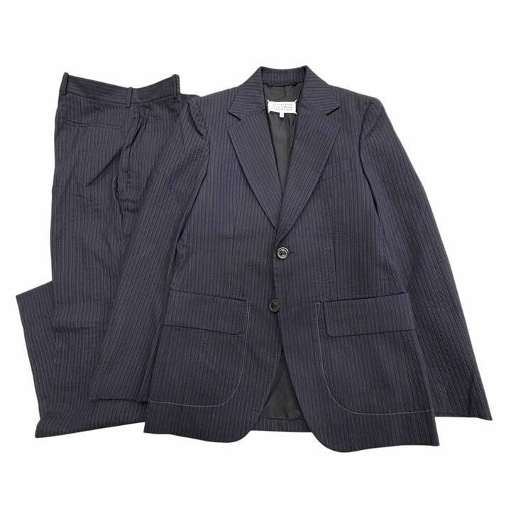 Excellent Maison Margiela 14 two-piece set Striped single suit IT 46 S50FT0107