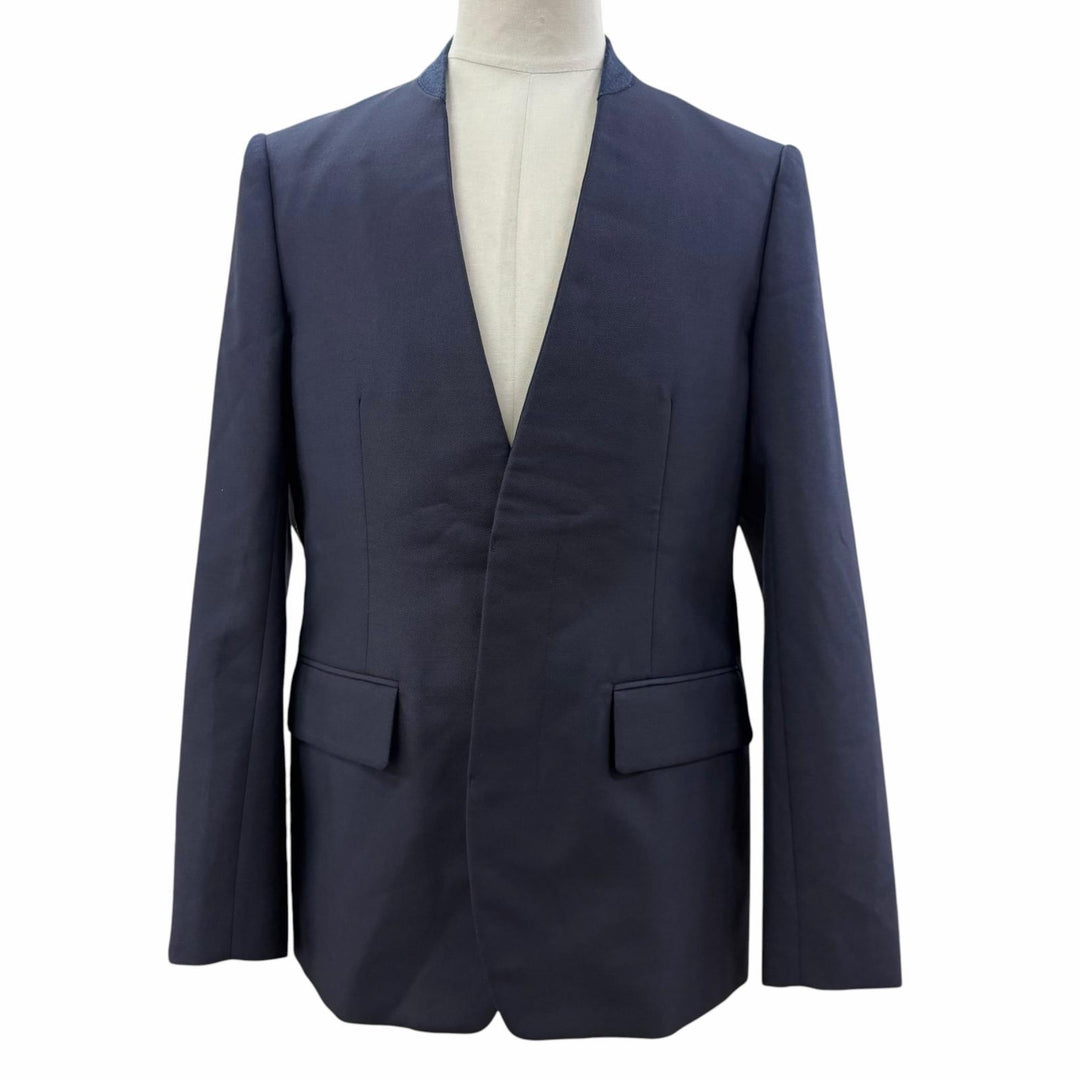 Excellent Maison Margiela 14 tailored jacket Navy wool mens IT 46 S30BN0487
