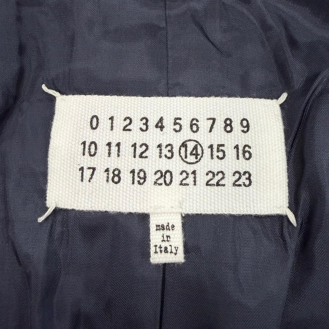 Excellent Maison Margiela 14 tailored jacket Navy wool mens IT 46 S30BN0487