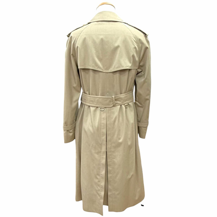 Great Burberrys trench coat Nova check pattern lining Belted Long beige cotton
