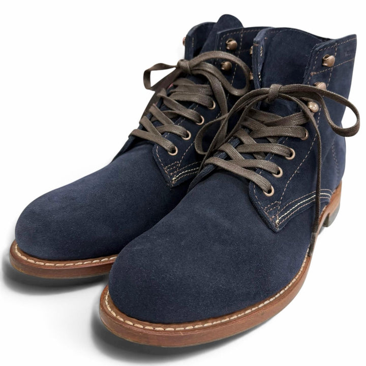 Great WOLVERINE Ankle boots 1000 Mile Boots Navy leather mens 9 W40092