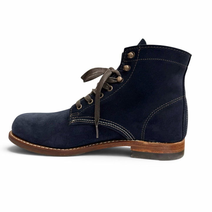 Great WOLVERINE Ankle boots 1000 Mile Boots Navy leather mens 9 W40092