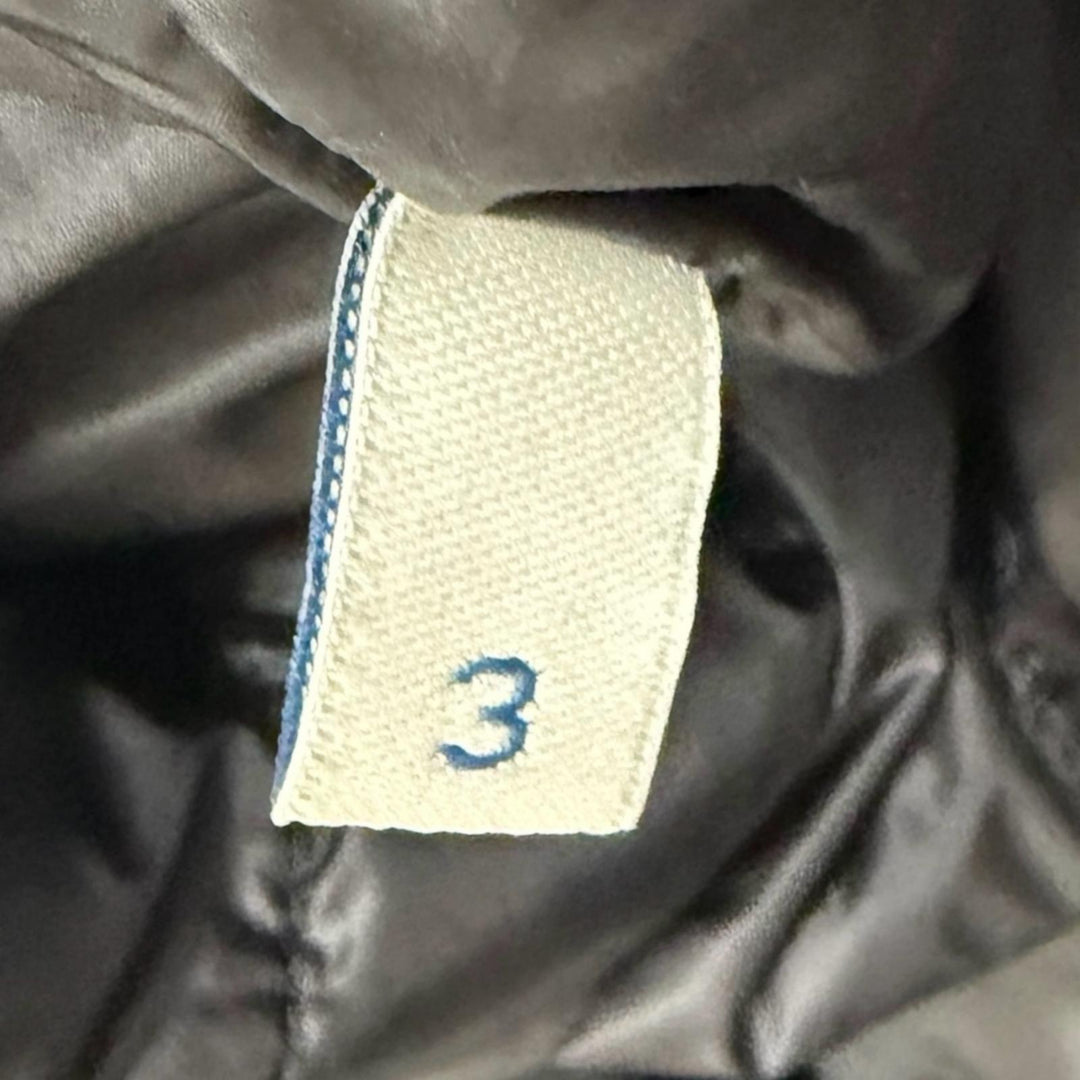 Great MONCLER Down jacket CASTEU GIUBBOTTO black Lamb leather