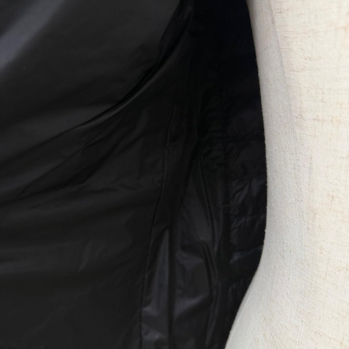 Great MONCLER Down jacket CASTEU GIUBBOTTO black Lamb leather