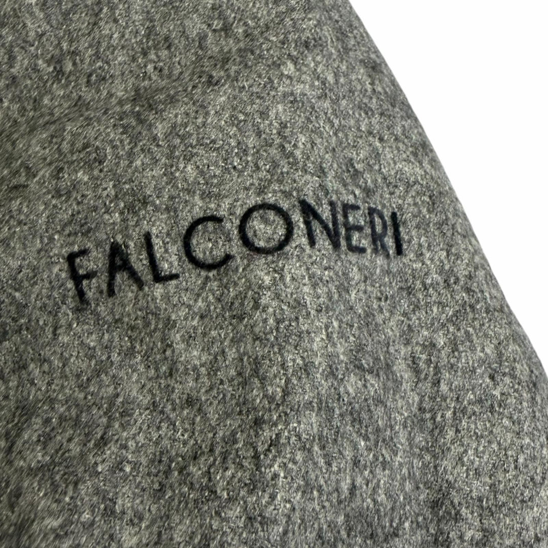 Excellent Falconeri Down jacket reversible gray silk mens IT 50 UCL0215/9108