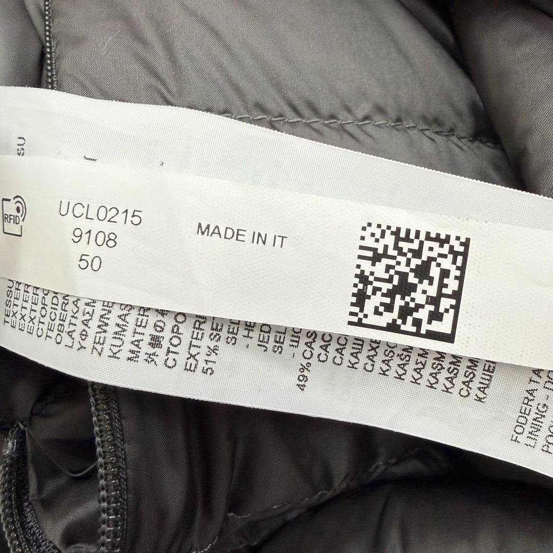 Excellent Falconeri Down jacket reversible gray silk mens IT 50 UCL0215/9108