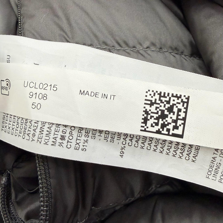Excellent Falconeri Down jacket reversible gray silk mens IT 50 UCL0215/9108