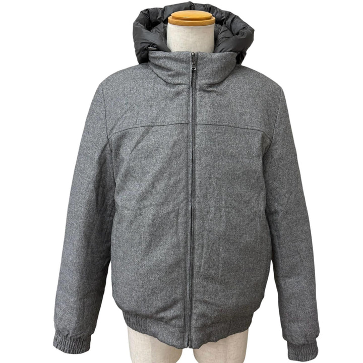Excellent Falconeri Down jacket reversible gray silk mens IT 50 UCL0215/9108