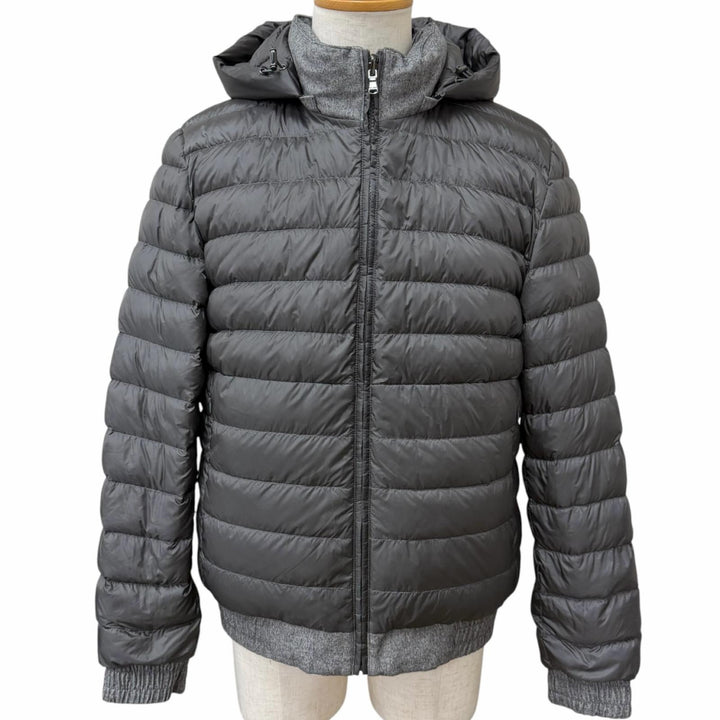 Excellent Falconeri Down jacket reversible gray silk mens IT 50 UCL0215/9108