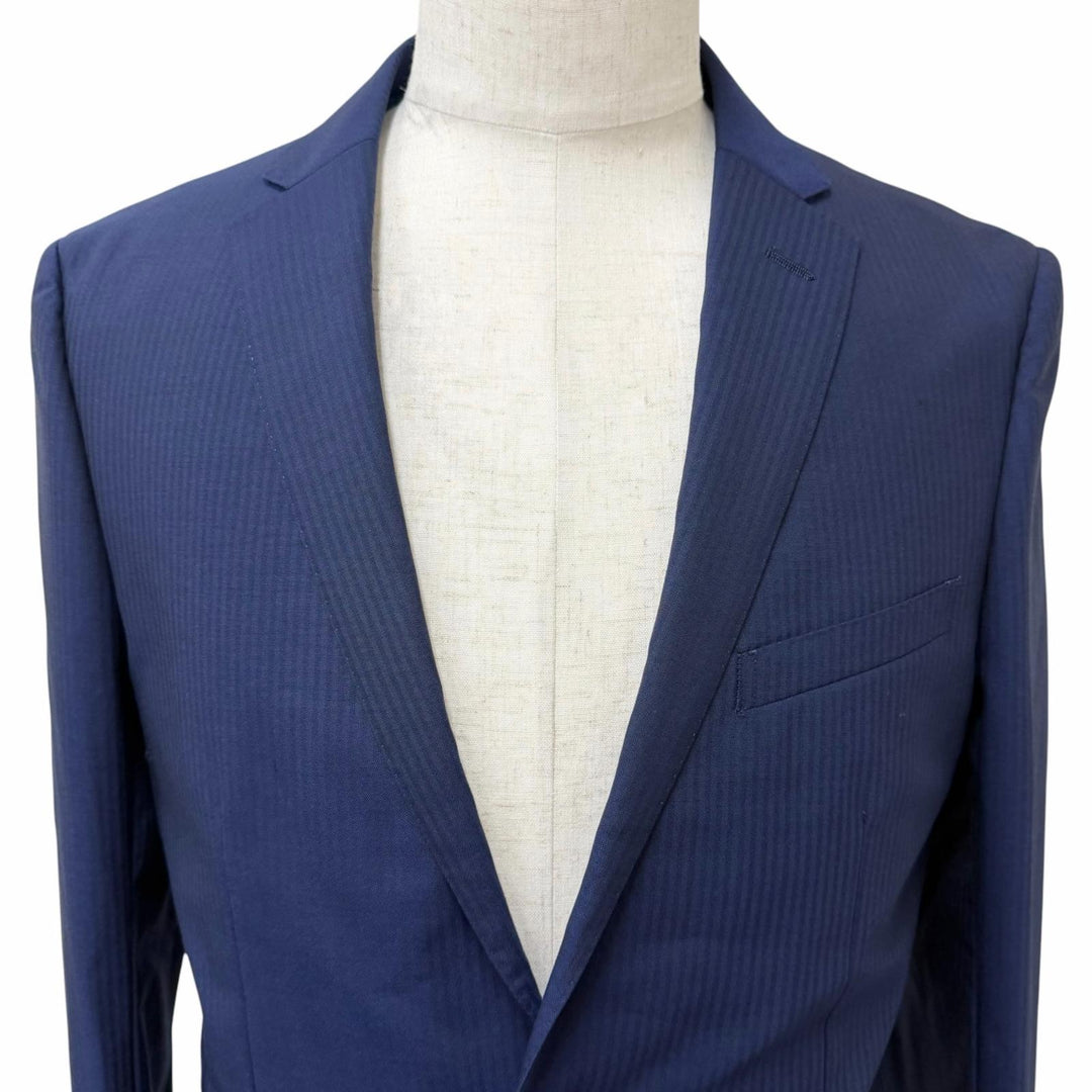 Excellent BURBERRY BLACK LABEL suit Stripe Pattern Single