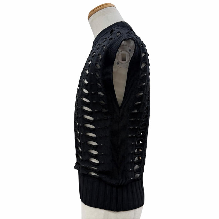 Excellent CFCL Best FACADE VENTS VEST 3D knitting black mens 1 CF006KN033