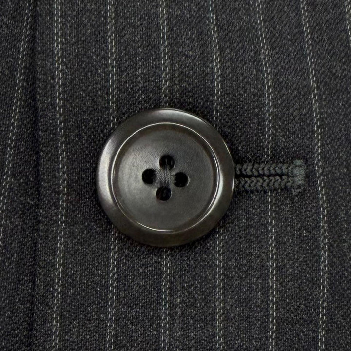 Pristine ARMANI COLLEZIONI two-piece set Striped single suit Dark gray wool mens