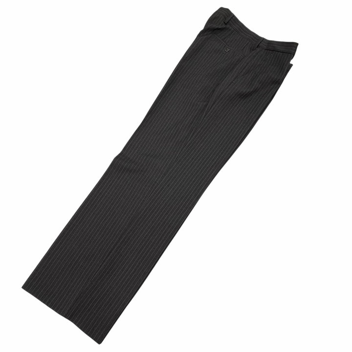 Pristine ARMANI COLLEZIONI two-piece set Striped single suit Dark gray wool mens